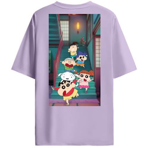 SHINCHAN DUAL SIDE OVERSIZED TEE