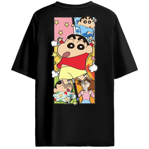 SHINCHAN DUAL DESIGN OVERSIZED TEE