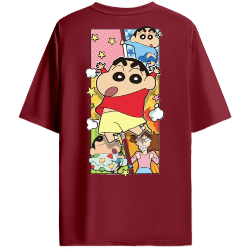 SHINCHAN DUAL DESIGN OVERSIZED TEE