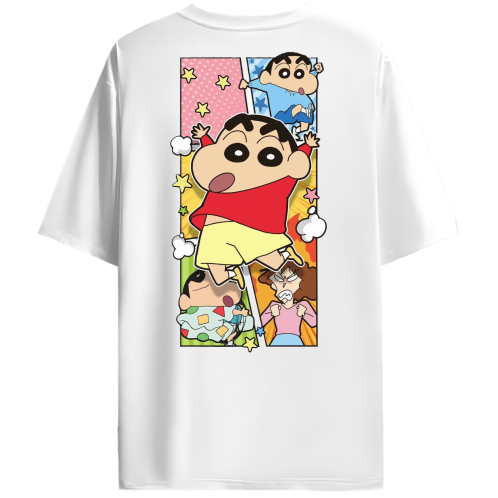 SHINCHAN DUAL DESIGN OVERSIZED TEE