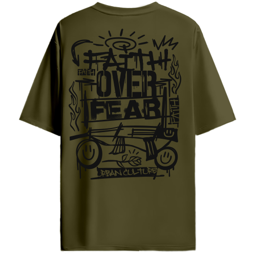 FAITH OVER FEAR OVERSIZED