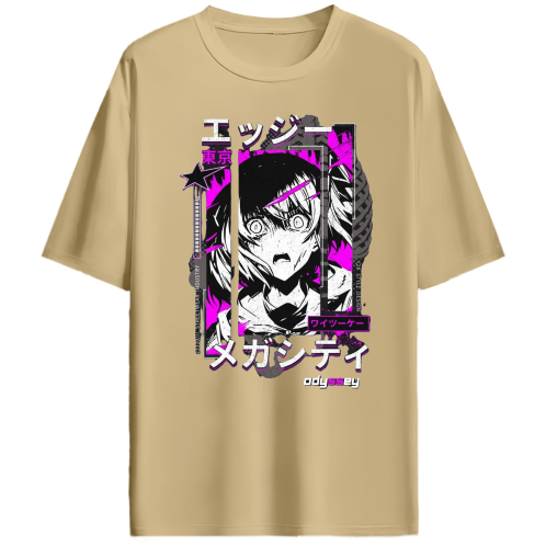 STREET GIRL OVERSIZED ANIME TEE
