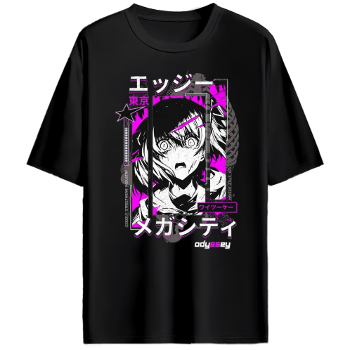 STREET GIRL OVERSIZED ANIME TEE