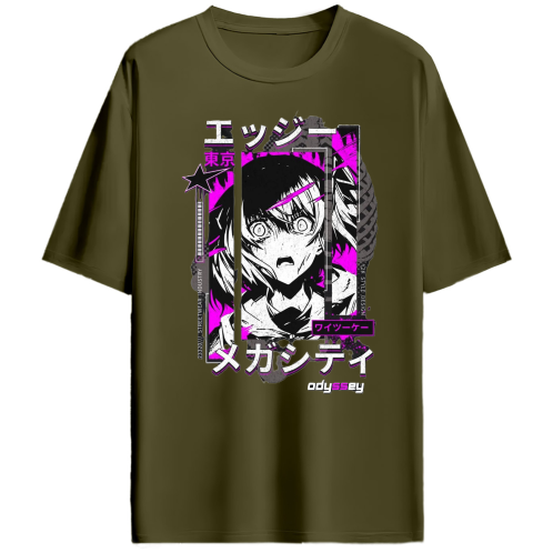 STREET GIRL OVERSIZED ANIME TEE