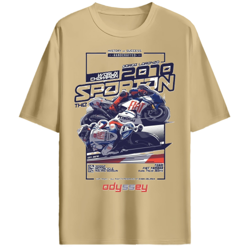 History Of Success Bike Racing Oversized Tshirt