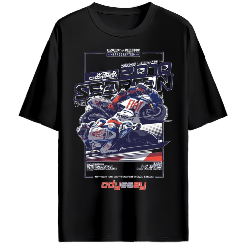 History Of Success Bike Racing Oversized Tshirt