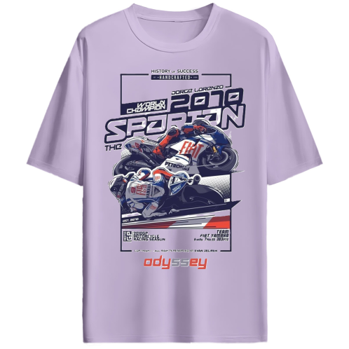History Of Success Bike Racing Oversized Tshirt