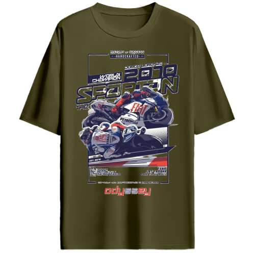 History Of Success Bike Racing Oversized Tshirt