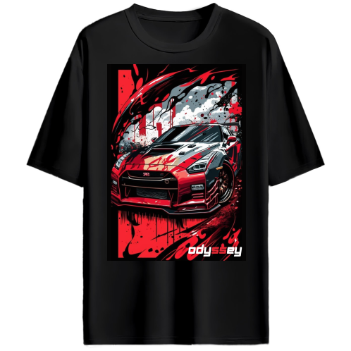 GTR Racing Car sketch Oversized Tshirt