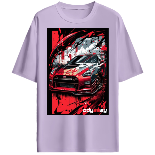 GTR Racing Car sketch Oversized Tshirt