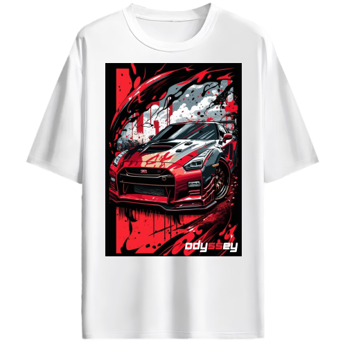 GTR Racing Car sketch Oversized Tshirt