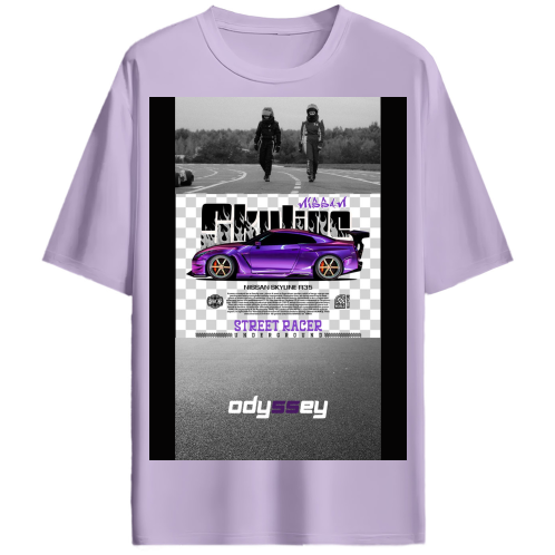 SKYLINE Racing Car Oversized Tshirt