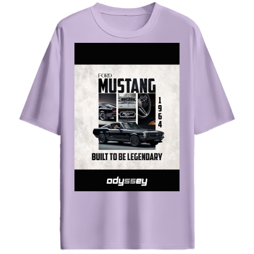 FORD MUSTANG 1964 Racing Car Oversized Tshirt