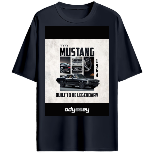 FORD MUSTANG 1964 Racing Car Oversized Tshirt