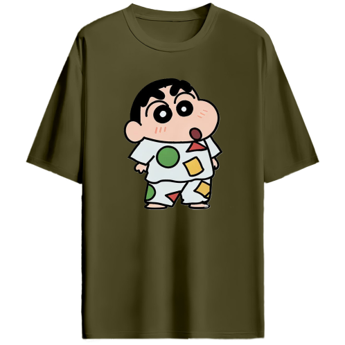 SHINCHAN DUAL SIDE OVERSIZED TEE