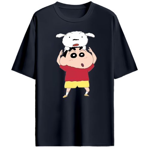 SHINCHAN DUAL DESIGN OVERSIZED TEE