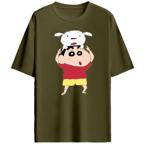 SHINCHAN DUAL DESIGN OVERSIZED TEE