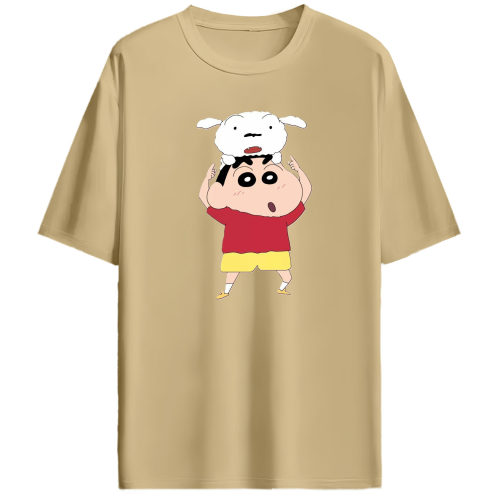 SHINCHAN AND SHIRU OVERSIZED TEE