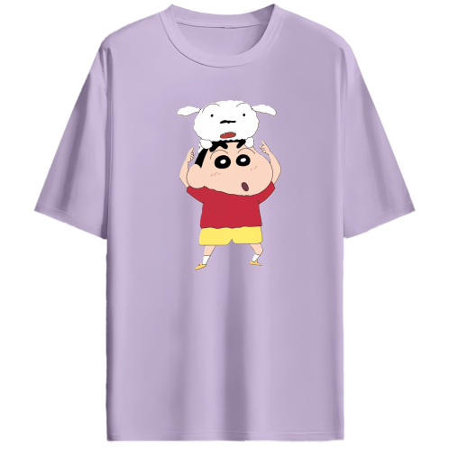 SHINCHAN AND SHIRU OVERSIZED TEE