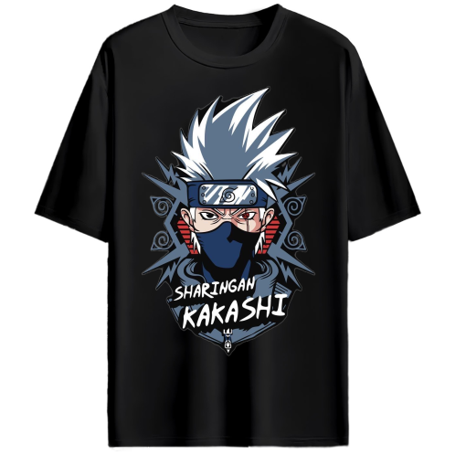 SHARINGAN KAKASHI ANIME OVERSIZED TEE