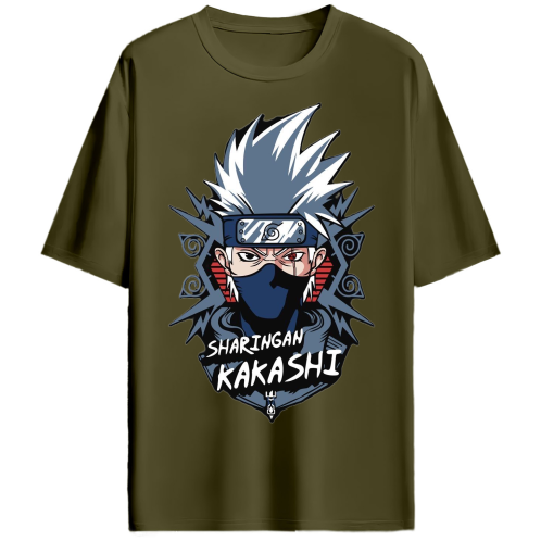 SHARINGAN KAKASHI ANIME OVERSIZED TEE